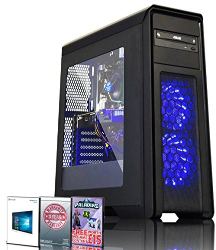 ADMI GAMING PC: Intel Core I7 7700 3.6Ghz Quad Core CPU / GeForce GTX 1060 6GB GDDR5 Graphics Card / 16GB 2400MHz DDR4 RAM / 1TB HDD / 500W PSU / Game Max Falcon Case / Windows 10