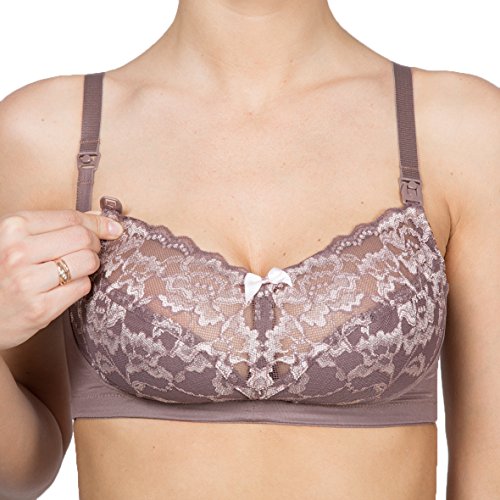 Rosme Womens Wireless Nursing Maternity Bra Collection "Marta", Size 34C
