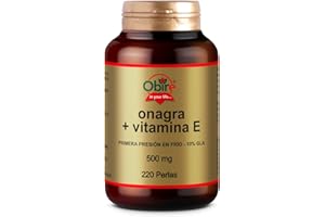 Obire | Perlas de Aceite de Onagra 500 mg | 220 Perlas | Omega 3-6-9 con Vitamina E | Bienestar Femenino