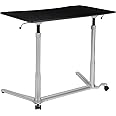 Flash Furniture Merritt Sit-Down, Stand-Up Black Computer Ergonomic Desk with 37.375" W Top (Adjustable Range 29" - 40.75")