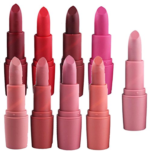 lápiz labial mate de maquillaje permanente Sannysis lápiz labial mate duradero cosméticos labial (9 PCS)
