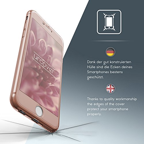 Urcover   Apple iPhone 6 Plus 6s Plus   Funda Carcasa Protectora 360 Grados   TPU en Rosa   Protecci  n Completa Case Cover Smartphone M  vil Accesorio