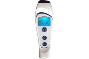 ‎VITAL INNOVATIONS GMBH Vital Innovations Visiofocus Fieberthermometer Infrarotthermometer Stirnthermometer Baby Erwachsene Kinder kontaktlos - misst auf Distanz - zeigt Temperatur auf der Stirn an - von Ärzten empfohlen