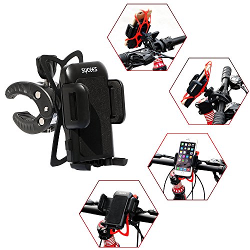 Fahrrad Handyhalterung, SYCEES Universal drehbar Handyhalter Fahrrad Handy Halterung verstellbar für das Smartphones wie iPhone 7 7plus / 6 6s plus / 5 5s 5c - 4