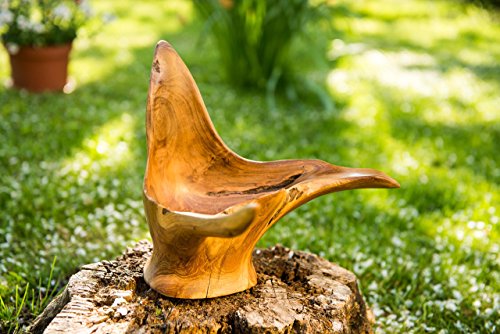 WINDALF Rustikale Holz Schale ~ FENJA ~ h: 19 cm – Handgearbeitet – vielseitig verwendbar – Wurzelholz (s190) - 9