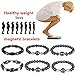 Produktbild JUZIWEI Magnet Armband, 6Pcs Unisex Stilvolle Gewichtsverlust Black Stone Armband Gesundheits Magnetische Armband Frauen Männer Geschenke Für Eltern Freunde