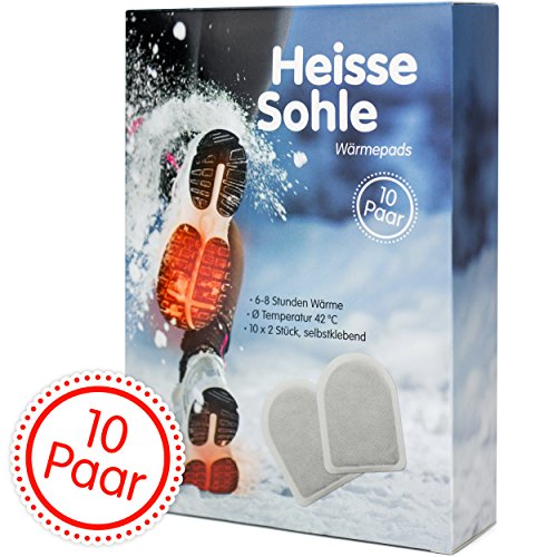 Preisvergleich Produktbild Heisse Sohle Fußwärmer – 10 Paar Vorteilspack