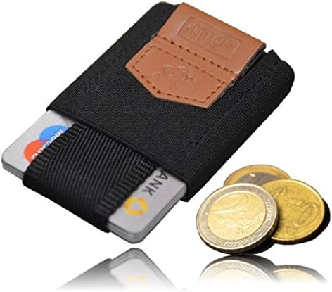 MakakaOnTheRunMen's Card Holder with Coin Compartment & Drawstring: Card Holder, Credit Card Holder, Slim Wallet Men's Wallets, ID & Card Sleeves, Wallets for Men Card Holder, Men's Small Wallet
