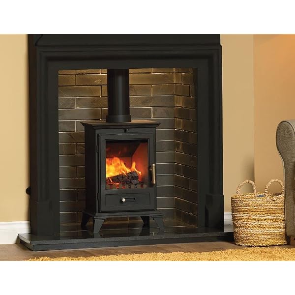Classic 8Kw Wood Burning multifuel Stove u0026 Complete Flue Liner KIT for  Installation. Log Burner Complete Package. : Amazon.co.uk: DIY u0026 Tools