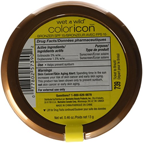 Wet ’n‘ Wild Color Icon Bronzer SPF15- Ticket to Brazil, 1er Pack (1 x 13 g) - 2