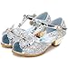Produktbild FStory&Winyee Mädchen Prinzessin Schuhe mit Absatz Kinder ELSA Sandalen Partei Glitzer Kristall Mädchen Kostüm Zubehör Karneval Verkleidung Party Aufführung Fasching Tanzball Groß 24-36 3-11 Jahre