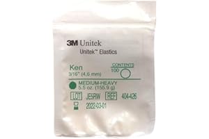 Snorflex 3M Unitek, uniwersalne taśmy gumowe, średnio-ciężkie, 155,9 g (3/16" 4,6 mm) Ken)