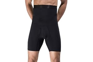 TXYFYP Men's Body Shaper Pants, Men's Slimming Sauna Pants Hot Sweat for Body Shaper, Men Girdle Pants Body Shaper Belly High Waist Tummy Tuck