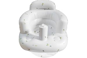 DAJILI Baby Inflatable Seat for Babies 3 Months and Up, Portable Baby Support Seat, Toddler Chair for Sitting Up, Summer Toddler Shower Chair Floor Seat for Playing Bathing Home