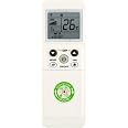 Télécommande Universelle Pour Climatiseur IOOIQQ RC-3.25IN1 - Compatible Electra, Airwell, Emailair, Elco, Liangyu Modèles RC-3/4/5/7, Sans Programmation, Piles AAA (non Fournies)