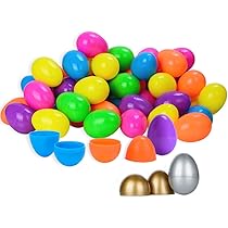 24 Uova Di Plastica Vuote Per Pasqua | Colorate, Riempiibili E Appendiabili | Per Cacce Al Tesoro E Decorazioni - Foto 11