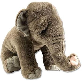 Wild Republic Asian Elephant Plush Soft Toy, Cuddlekins Cuddly Toys