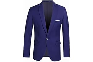 BKAZWE Sakko Kinder Junge Jacke Slim Fit Anzugjacke Party Revers Blazer Anzug Jacket Mit EIN Knopf Festlich Mantel Regular Fit für Hochzeit Freizeit Party