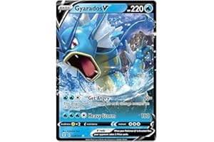 TITAN CARDS Gyarados V 028/203 - Carta Pokemon ultra rara (SWSH Evolving Skies) + Toploader TitanCards®