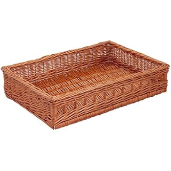 Produktbild von FRANK FLECHTWAREN Auslagekorb Natur - 60x40x11 Cm - Vollweide Geflochten