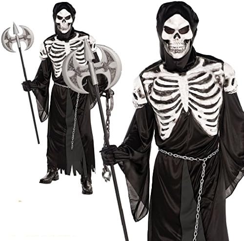Fun Daisy Adult Crypt Keeper Costume Mens Grim Reaper Halloween Fancy Dress Outfit
