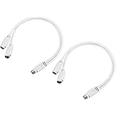 QUARKZMAN 2 Stück PS/2 Adapter Y Kabel MDIN6 1,08FT PS/2 Stecker auf Doppelt Buchse Konverter Adapter für Industrie PC Comput