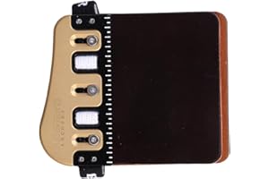 BICASTER Barebow Finger Tabs Horween Cordovan Leather + Brass Finger Guards String Walking Left Hand