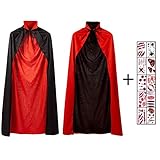 👻FIESTA DEL VESTIDO DE LUJO: Gran atuendo para una fiesta de halloween. Vampiros, mago, drácula, mago, demonio.