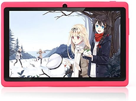 JINYJIA 7 Inches Android 4.4 Kitkat Google Tablet PC Allwinner A33 1.5GHz Quad-Core Dual Cameras Bluetooth WiFi 512MB DDR3 8GB, Pink