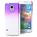 Produktbild Saxonia Hülle kompatibel mit Samsung Galaxy S5 / S5 Neo Hülle Regentropfen Motiv Schutzhülle Slim Case Tropfen Lila
