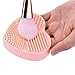 New Make Up Brushes Cleaner Heart-Shape Cleaning Makeup Washing Brush silicone Clean Scrubber Board Cosmetic Foundation Brush Cleaner Tools Blue