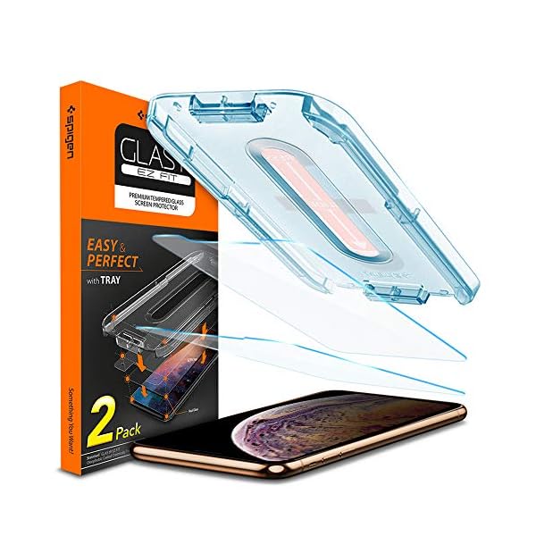 spigen, 2 Pack, Protector Pantalla iPhone 11 Pro MAX/XS MAX