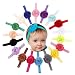 WINWINTOM 18PCS Babys Girls Elastic Shabby Flower Headband Photography Headbands
