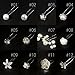 Pack of 10 Pearl Cluster Bridal Hair Pins. Pearl Slide Clips Grips Wedding