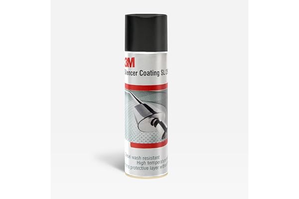 3M Silencer Coating Spray for Cars & Bikes Exhaust & Underbody Protection, Prevents Rust, Leak & Corrosion, Diesel Wash Resistant (160g, Silver) (1)