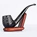 Produktbild UrChoiceLtd® Tabak Rauchpfeife Klassisch braun 508 Ebenholz 9MM Filter Element Holz Tabak Rauchen Estate Pipe Pipes Ebenholz Umkreist am besten Für Geschenk -Hand Gemacht