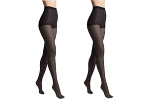 Conte elegant conjunto de 2 medias de mujeres sostenibles Semi -Mam - Mujer delgada ajustada con bragas marcadas - Uni solo 20