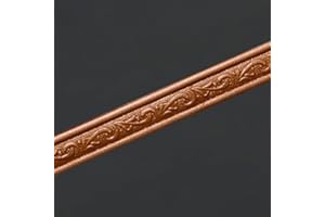 Dostear Frises Papier Peint brun 4 X 230cm（2pcs） Moulure Murale Autocollant Murals Adhesif Murale Plinthe Adhesive Pvc