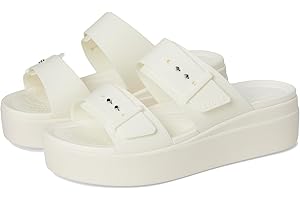 Crocs Femme Brooklyn Buckle Low Wedge Sandale cale