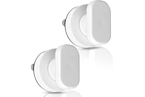 Xiciki Lot de 2 Poignée de Porte à Ventouse, Poignée Baie Vitrée Avec Forte Ventouse, Pour Verre de Salle de Bain Armoire Tiroir, Blanc