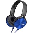 Sony Extra Bass MDR-XB450AP On-Ear Wired Headphones with Mic (Blue)