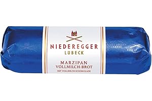 ‎NIEDEREGGER Niederegger Marzipan Schwarzbrot mit Vollmilch-Schokolade, 3er Pack (3 x 125 g)