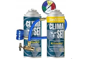 CLIMA SET ClimaSet 3 in 1 R134a + gas R134a per aria condizionata con cavo