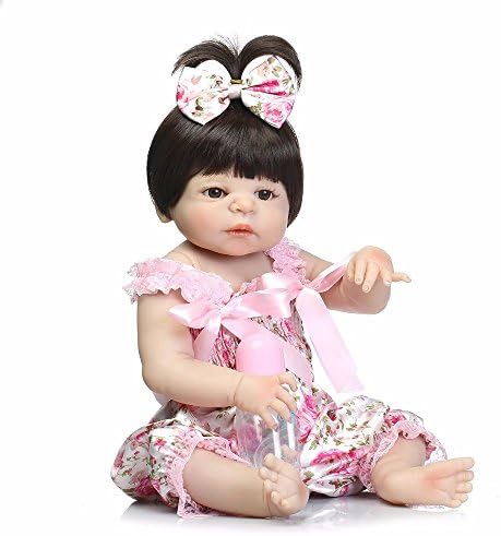 Soft Reborn Baby Dolls Realistic Girl Princess 23 inch 58cm Baby Dolls Alive Toddler bebe Washable Toy For kids Gifts Birthday Christmas Holiday Gift Reduce Anxiety Help Autism Pregnant Women