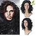 Price comparison product image Morningsilkwig New Game of Thrones Season 7 Daenerys Targaryen Cosplay Wig For Women Halloween Play Wig Party Stage Hair High quality(Black)