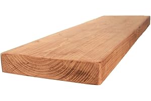 CHILL HOUSE Chunky Rustic Floating Shelf 9x2, Natural Oak, 80cm