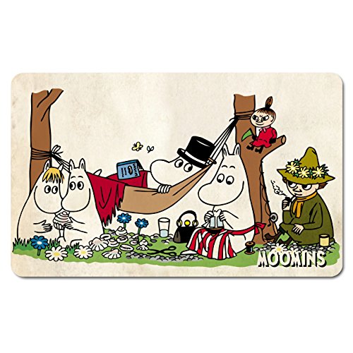 LOGOSHIRT - Mumins Frühstücksbrettchen - Picnic - Moomins - farbig - Lizenziertes Originaldesign