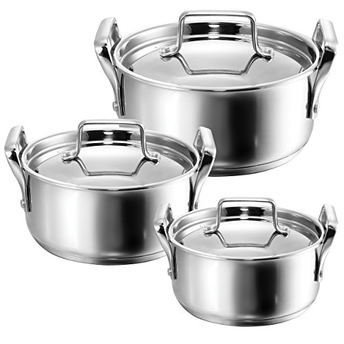 Kopf 124856 Harmony 3-piece cooking pot set, stainless steel