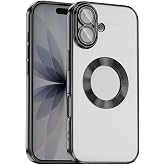 Kilifplus Apple iPhone 17 ile Uyumlu Kılıf Kamera Korumalı, Silikon, Logo A&ccedil;ık Arkası Şeffaf, Tam Uyumlu, Renkli, Omega Kapak
