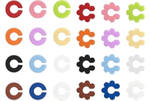Aidqxbaoer 24 Stück Blumen und Kreisförmige Trinkglas Markierungen, Wine Glass Charms Tags, Bunte und Wiederverwendbare Getränkemarker für Weingläser, Champagner & Cocktails, Partyzubehör